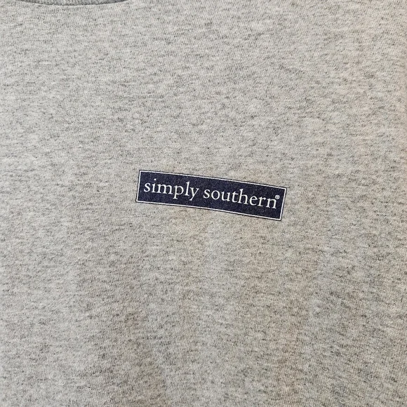 Simply Southern Women's Graphic T-shirt XXL 2XL Gray Stay A While Camper Top Pi - Picture 4 of 5